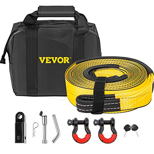 VEVOR Winch Recovery Kit, 100 Polyester & Steel Snatch Block