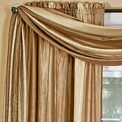 Sheer Window Scarf Valance - 50 Inch Width x 144