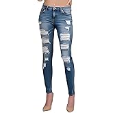 Women's High Waisted Jeans for Ripped Skinny Stretch Jeans Distressed Butt Lifting Denim Pants