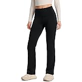 Yogipace Women's CozyWarmth Petite/Regular/Tall High Waisted Thick Fleece Lined Bootcut Pants Thermal Flare Leggings
