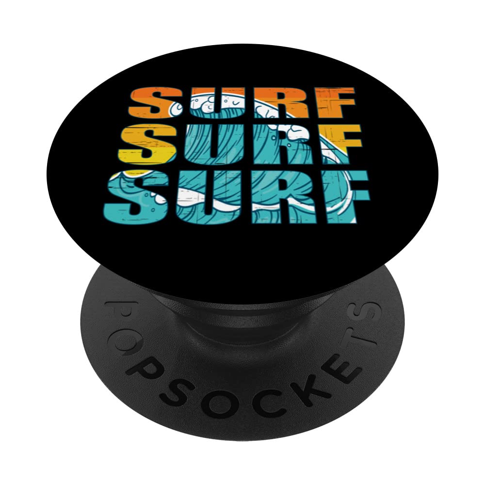 Surfing Big Waves Ocean Surf PopSockets Swappable PopGrip