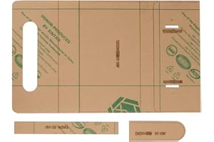 8.7 x 4.7 Inchs Hand Bag Making Template Set with Clear Acrylic Wallet Pattern for DIY Leather Craft Tool