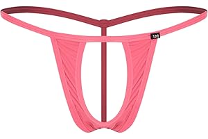 easyforever Mens Sexy Open Front Hole G-String Underwear T-Back Jockstrap Sissy Panties Lingerie