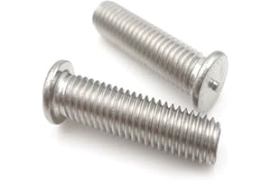 SEWOART 100pcs Aluminum Welding Studs Sheet Metal Parts for Auto Repair Machine 5# Silver Copper Coated Welding Sheet Metal R