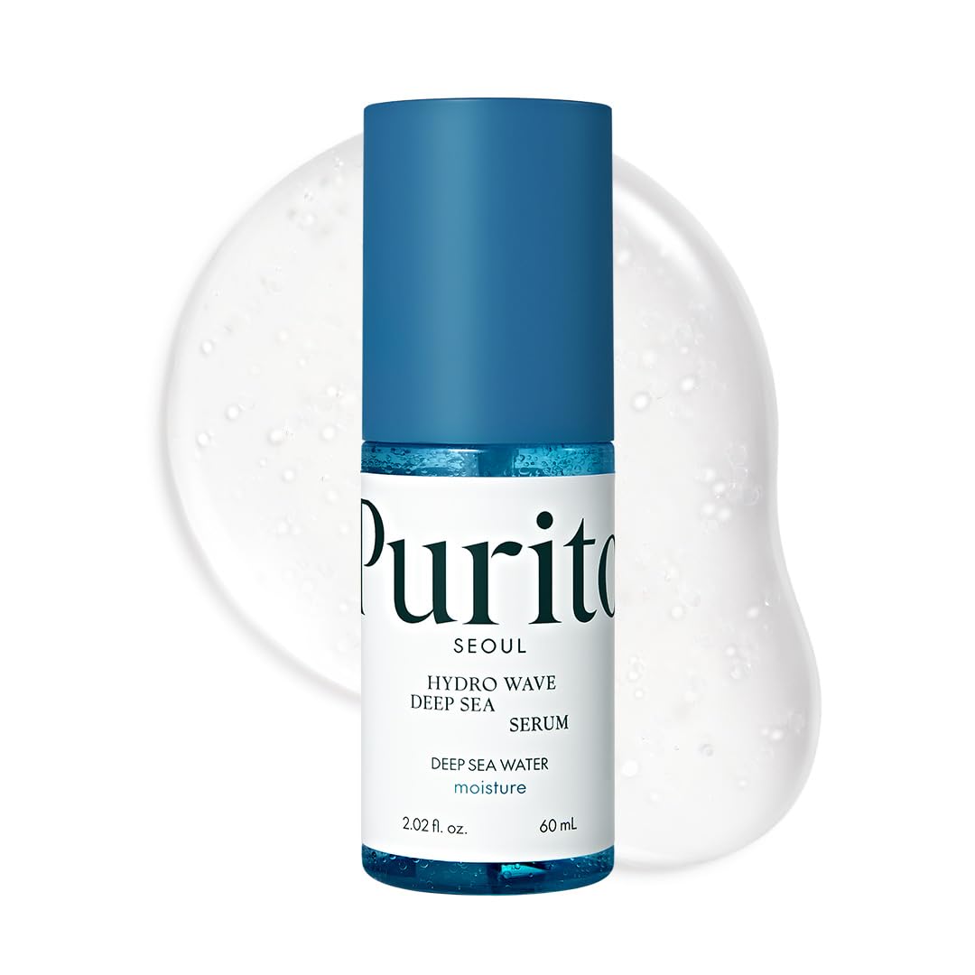 PURITO Deep Sea Serum, Lightweight, Hydrating, for All Skin Types, Ampoule, Facial Serum for face, Vegan & Cruelty-Free, Korean Skin Care, 60ml 2.02fl.oz