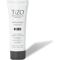 Tizo Photoceutical AM Replenish SPF 40 – Leicht Getönt, Mit Zinkoxid & Ceramiden, 1,75 Oz