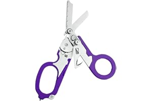Trauma Shear Foldable,Emergency Response Shears with Strap Cutter and Glass Breaker,Medical Scissors for Outdoor Camping Tool