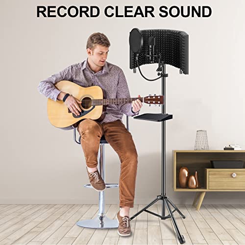 Cabine Vocale Portable DTYUBFG – Bouclier Acoustique Pour Enregistrement, Podcasts, Voix – Réduction De Bruit