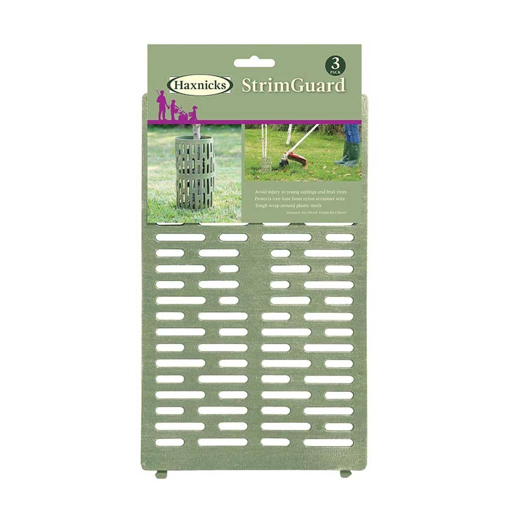 Haxnicks Strimguard | Tree Trunk Protectors | Cover For Young Trees, Plants, Saplings | Prevent Damage From Strimmers & Mowers | Green, 10 x 20 x 10 cm | Tg030101