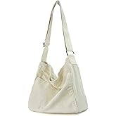 KAMEILONG Canvas Crossbody Shoulder Bag Casual Hobo Bag Travel Tote Bag Messenger Bags Cute Large Purse for Women