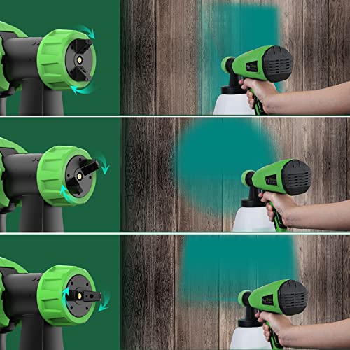 Paint Sprayer, ginour Electric Paint Gun 1300ml HVLP Paint Spray Gun
