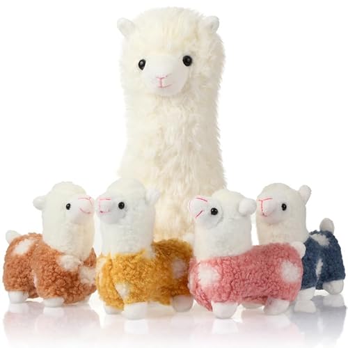 Civaner Llama Stuffed Animal with Baby Llama Plushies Cute