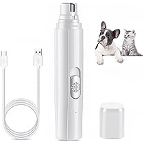 Amazon.com: Dremel Dog Nail Grinder Small Medium Dogs Cats-Quiet  Professional 2-Speed Nail File Buffer-Cat Claw Trimmer for Kitten-Puppy  Toenail Polish Clipper-Electric Paw Filer Trimming Tool-Pet Grooming Kit