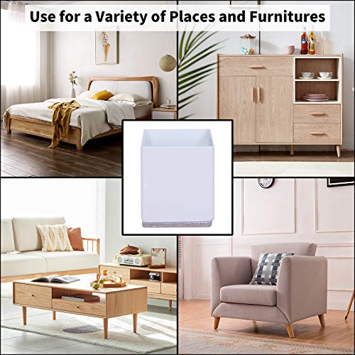 Ezprotekt 2 Inch Square Bed Risers HeavyDuty Furniture Risers Table