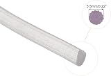 sourcing map Rubber Screen Spline Sealing Strip 5.5mm OD Translucent 10M/32.81Ft view 3