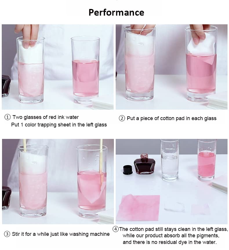 Dye Trapping Sheets, 108 Count Color Keeper Sheets for Laundry, Prevent