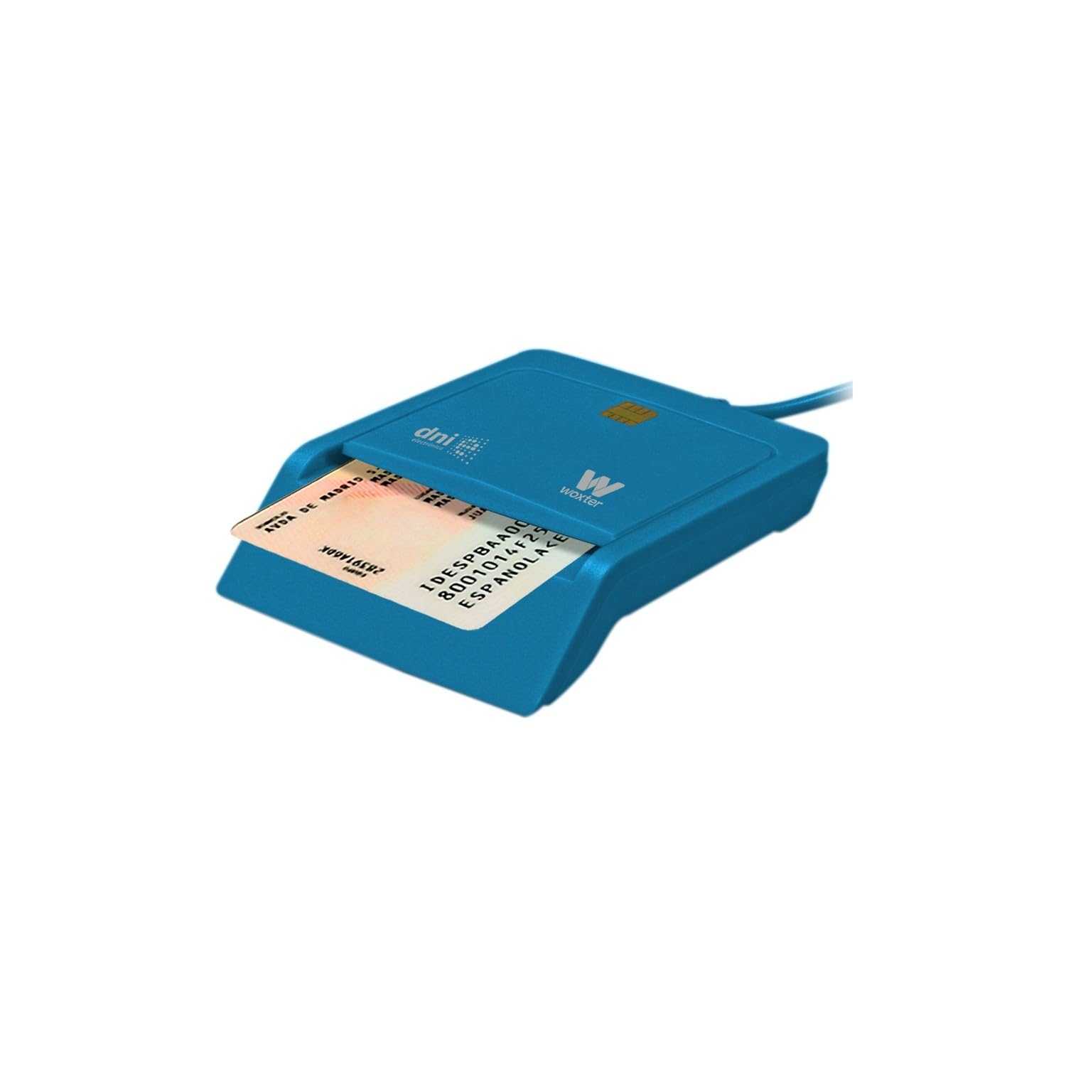 Woxter Electronic National Identity Card - Memory Card Reader, Black blue