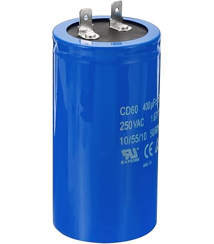 Condensateur CD60 Aluminium Bleu Shell Condensateur De Démarrage De Moteur élect