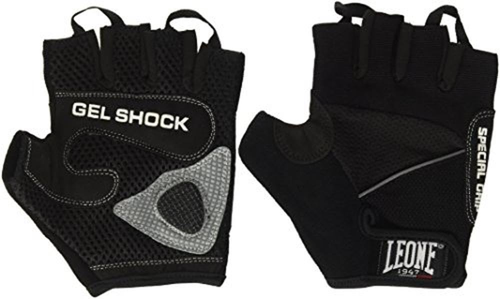 LEONE 1947, Gym Gloves, Unisex Adult, Black, XS, AB712