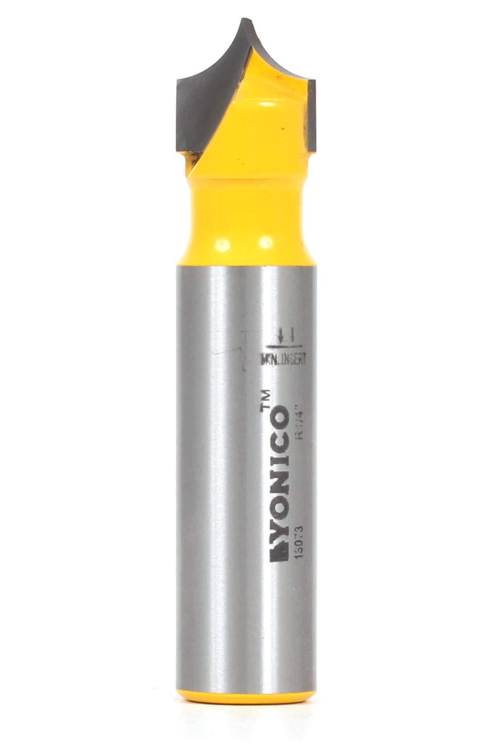 Yonico 13073 7/32-Inch Radius Point Cutting Round Over Groove Router Bit 1/2-Inch Shank