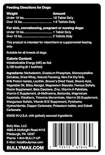 Bully Max Dog Muscle Supplement 60 pills (240-Pills) in Oman