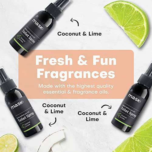 Mask Toilet Odor Eliminator Spray, NonAerosol Odor Neutralizer Spray, SpritzBeforeYouSit