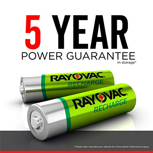 Rayovac AA & AAA Rechargeable Batteries with Battery Charger (2 AA & 2