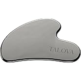 TALOVA - 304-Grade Stainless Steel Gua Sha Facial Tool, Easing Facial Tension, Massage and Sculpting Tool for Face and Body, Encourage Lymphatic Drainage, Jawline Sculptor, Skin Care Gift