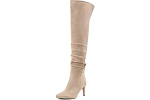 Shoe'N Tale Thigh High Boots for Women Over The Knee Stiletto Heel Pointed Toe Long Sexy Boots
