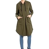 Minibee Women's Hoodies Oversized Sweatshirt Dress Long Sleeve Casual Tunic Pullover with Pockets
