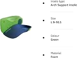 OR8 Wellness Narrow 3/4 Length Orthotic Insoles Green L 9-10.5 view 4