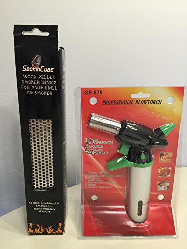 Stainless-Wood-Pellet-Smoker-Tube-and-Top-Quality-Butane-Torch-Lighter-BundleGift-Set-for-Barbecue Stainless-Wood-Pellet-Smoker-Tube-and-Top-Quality-Butane-Torch-Lighter-BundleGift-Set-for-Barbecue
