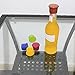 Silicone Wine Stopper, YYP Silicone Reusable Wine Bottle Stopper/Beer Sealer Cover, Assorted Colors Silicone Wine Bottle Caps, Set of 5