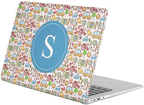 [ S - INITIAL ] [ Name Monogram Full Body Hard Case ][ MacBook Pro 13-Inch with Retina Display (Model A1425 / A1502) ] - [ Kids Cars Auto Theme ]