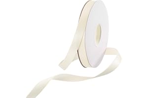 Rebower 50 Yard/150ft Satin Ribbon Thick Double Face Grosgrain Silk Ribbon, [for Gift Wrapping, Hair Bows, Wedding, Cake, Flo