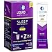 Liquid I.V. Sleep, Clean Sleep Support, Fast Acting, Natural Melatonin, L-theanine, Valerian Root, Sleep Aid (Blueberry Lavender, 10)