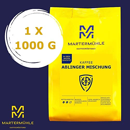 Martermühle Aßlinger Mischung Kaffeebohnen 1kg I Arabica I Aromen: Haselnuss, Leichte Würze, Schokolade I Ganze Kaffee… – Bild 3