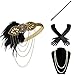 BABEYOND 1920s Flapper Gatsby Costume Accessories Set 20s Flapper Headband Pearl Necklace Gloves Cigarette Holder (Set-12)