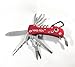 Hike-tek Swiss Style Army Pocket Knife 14 Multi Function Pocket Knife- for Every Day Use Including Outdoor, Rescue and Survival (Red)