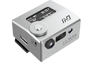 CHI L.D. Light Meter Lite - Precise Lighting and Laser Distance Measure for Leica and Vintage Camera Film Photography (Silver)