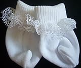 Doll Clothes Sew Beautiful White Lace Trim Socks for Bitty Baby by