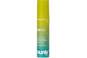 ATTITUDE Mineral Sunscreen Lightweight Lotion SPF 50, Broad Spectrum Zinc Oxide, EWG Verified, Non-Nano, Water-Resistant 80 M