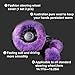 Yontree Fashion Fluffy Steering Wheel Covers for Women/Girls/Ladies Australia Pure Wool 15 Inch1 Set 3 Pcs (Purple)