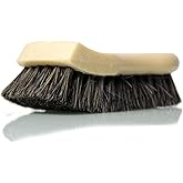 Chemical Guys Long Bristle Horse Hair Leather Cleaning Brush - Leather Brush to Gently Clean Car Interiors, Furniture, Sneakers, Boots, and More - Safe for Natural, Synthetic, Faux, and Pleather