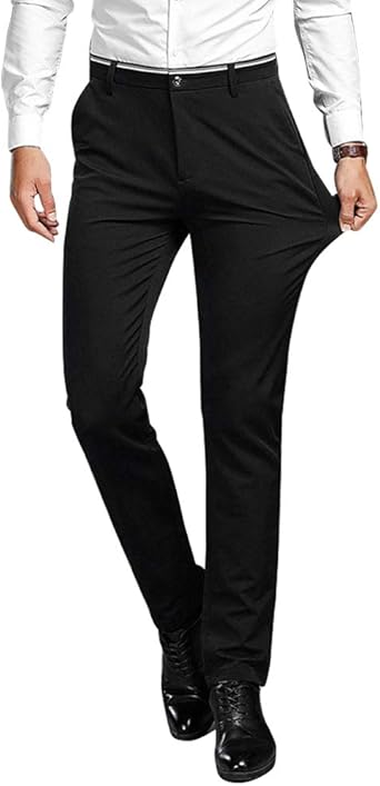 mens skinny fit suit trousers