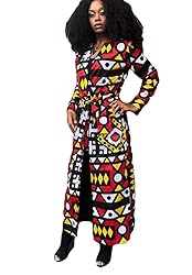 OLUOLIN Women's Casual African Geometric Patterns