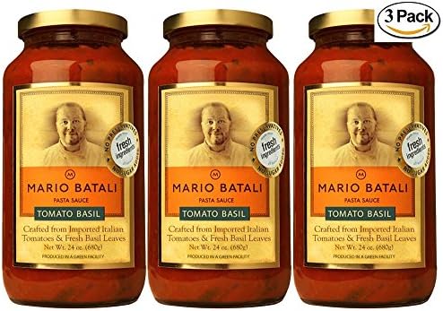 Mario Batali Tomato Basil Sauce 24 oz (3 Pack)