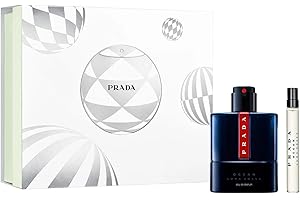 Prada Luna Rossa Ocean 2-Piece Gift Set for Men, (3.4 Oz Eau de Parfum Spray + 0.33 Oz Eau de Parfum Travel Spray)