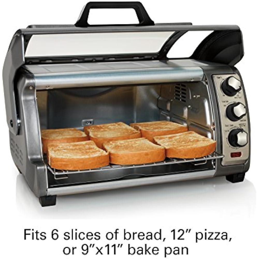 Hamilton Beach Toaster Ovens 31123D Easy Reach Oven, Silver Kitchen