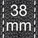Fullmosa Compatible Apple Watch Band Leather 38mm 40mm 41mm 49mm 46mm 45mm 44mm 42mm for iWatch Ultra2/Ultra/SE/SE2/Series 10/9/8/7/6/5/4/3/2/1,38mm/40mm/41mm/42mm Lichi Black + Silver Buckle